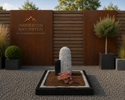 Maggia mit Indien Black Urnenanlage